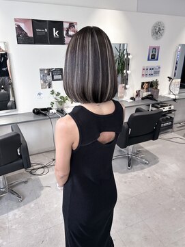 キング 梅田(K!ng) 【梅田】ハイライトカラーホワイトハイライト髪質改善カラー