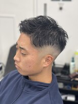 クロムトウキョウ ザ バーバー ネオン 新宿店(CHROM TOKYO the Barber ne/on) 7:3スキンフェード/七三/シチサン/アイロンパーマ/アイパー