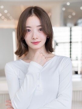 メゾンバイハバナ(maison by HAVANA) 20代30代大人かわいい黒髪小顔前髪パーマ韓国くびれレイヤーボブ