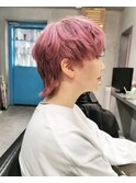 ピンクショートウルフ
