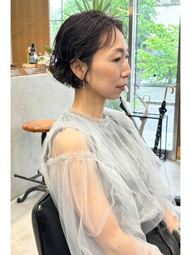 ゴブンノロク(GOBUN NO ROKU) 担当　竹橋/ボブ　ウェーブパーマ