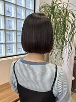 ナインスフロア(9NINTH FLOOR)&nbsp;内巻きボブ/切りっぱなしボブ/暗髪/艶髪/ナチュラル/外ハネボブ