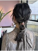 *ヘアアレンジ/お呼ばれセット/あみおろし