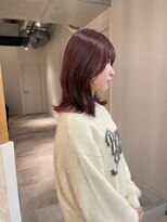 アイリー 名古屋(A/LEE)&nbsp;レイヤーカット／暖色カラー／ピンクバイオレット／学生カラー