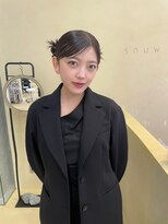 スニュウ(snuw)&nbsp;【snuw mina】ヘアセット/お呼ばれヘア/透明感カラー/伏見