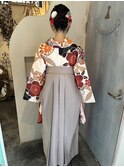 袴着付け　ヘアセット