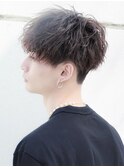 無造作前下がりマッシュ