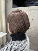 ピンクベージュ 白髪馴染ませ 髪質改善トリートメント 奈良 桜井