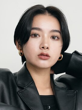 ソワネ 表参道(soigne) 表参道ショートボブ顔周りレイヤーカットアッシュベージュ40代