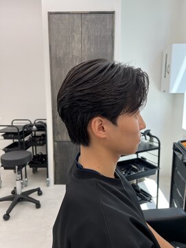 ステージ(STAGE) ニュアンスパーマ　センターパート　ダウンパーマ
