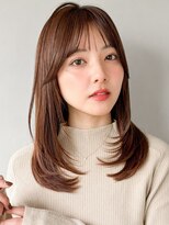 キリ 表参道(kyli)&nbsp;前髪エアリーカール外ハネボブモテ髪美髪小顔カットセミディ