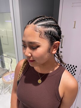 ヴァイス 新宿店(VAICE) 6 cornrows x baby hair