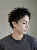 スパイキーパーマツイストスパイラル2wayバングショート10代20代
