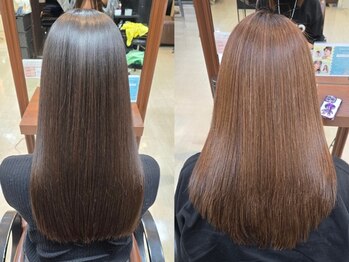 ブレス 布施店(brace)の写真/布施で叶う“自然で柔らかい美髪ストレート”。乾かすだけでまとまる理想の艶髪へ。