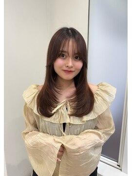 ユーフォリア 銀座(Euphoria) 大人美人艶カラーこっくりブラウン透明感レイヤーロング