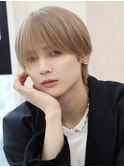 ブリーチパーマメンズパーマシャドウパーマセンターパート