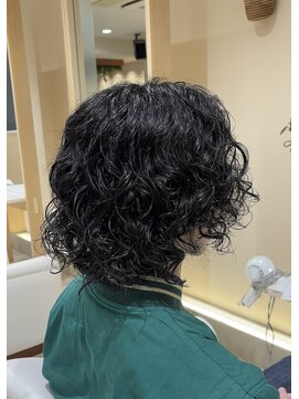 シアン 栄店(CYAN.) メンズスパイラル風ウルフパーマ