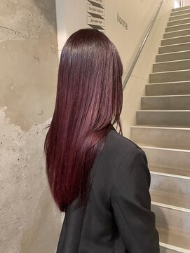 アイリー 名古屋(A/LEE) ボルドー/暖色カラー/ブリーチ無しダブルカラー
