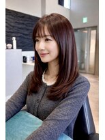 ミュー(MU) 艶ローレイヤー×ナチュラルピンクミディ