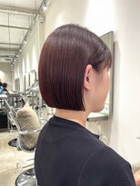 ローヴ 梅田(L'aube) 髪質改善 切りっぱなしボブ 大人ボブ タッセル