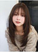 ［Unami】レイヤーカット／ハッシュカット/透明感カラー