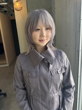 ラニヘアサロン(lani hair salon) ホワイトグレージュ/シャギーウルフ/レイヤーカット/ブリーチ