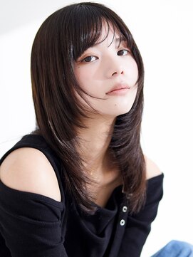 ラフィス ヘアー リノ 三宮店(La fith hair lino) 【La fith】暗髪カラー×顔回りレイヤー