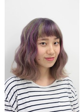 クリーン ヘアデザイン(CLLN hair Design) 【CLLN】ソフトグレージュ×ユニコーンカラー