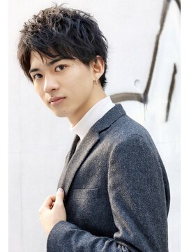 ネイビー(NAVY) 【NAVY】ラフなパーマがキレイめに决まる！シュタインショート