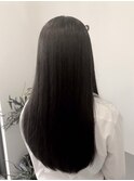ナチュラルストレート×ロングスタイル