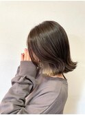 切りっぱなしボブ×インナーカラー☆