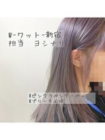 ワット 原宿店(W)&nbsp;W-ワット-原宿店＊ピンクラベンダーベージュ