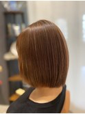 癖毛さん必見美髪ケア髪質改善!ウル艶ストレートマッシュボブ