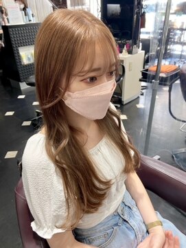 ヒップスデコ(Hip's deco) 【ブリーチありで可愛い】ミルクティーベージュ