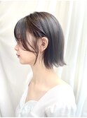 【修】20代30代40代◎透明感カラー×韓国切りぱなしボブ