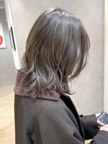 メゾンドイギー(MAISON de IGGY) オリーブグレージュカラー地毛風カラー暗髪カラーくびれヘア