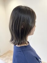 ヘアデザイン ディクト(hair design D.c.t) 【岐阜茜部/水素カラー】グレージュボブへア