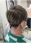 マッシュスタイル×アッシュベージュ
