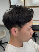 フゥ 宇都宮(FeU)&nbsp;ビジネスショートメンズマッシュツイストパーマツーブロック