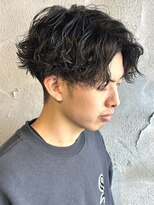 ニアウ 高崎店(Niau) 波巻きスパイラルパーマセンターパート大人メンズパーマ高崎群馬