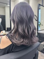 スターズ 柏(STARS)&nbsp;レイヤー デザインカラー ブリーチダブルカラーラベンダーグレー