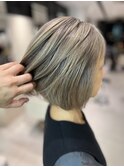 ローライトでメリハリプラス　白髪ぼかし グレージュ