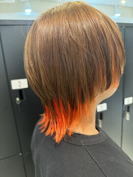 ステージ 豊津(STAGE) インナーオレンジ × ウルフヘアー