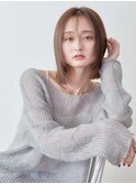 切りっぱなしボブ ナチュラルブラウン