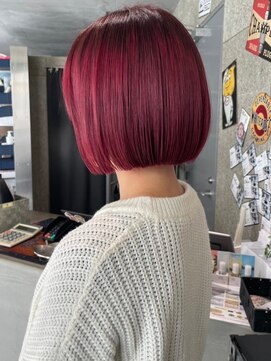 チャオ バイ ミチ(Chao by MICHI) 【ChaoMICHI sachika】 ハイトーンボブ レッド