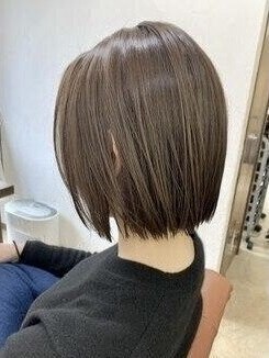 コンパクトボブ/ナチュラルボブ/カーキアッシュ/艶ボブ/伏見