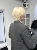 ミルクティーブロンドダークブルーワンホンレイヤー