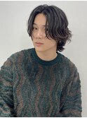 ミディアムレイヤー ニュアンスパーマ  フェザーパーマ MOMO