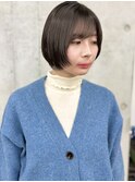 レイヤーボブぱつっとボブ丸みボブ顔周りレイヤーボブ