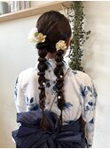【ZEST中野/SAKURA】お洒落なツイン下ろし編み